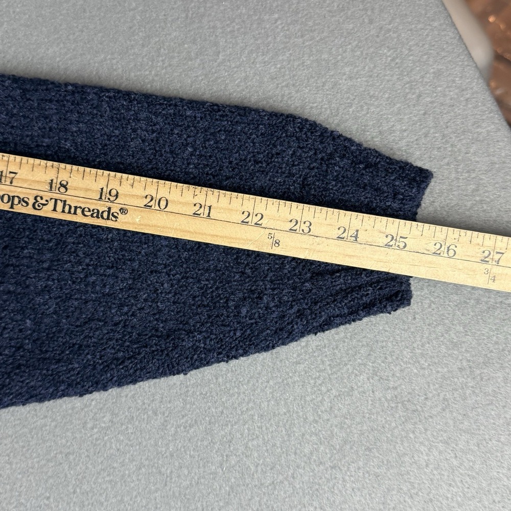 Vintage 90s Northern Elements Size XL Grandpa Sweater Cottagecore Cozy Navy - Picture 8 of 8